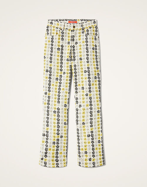 La DoubleJ The Cropped Flare Jean Cupid White TRO0158COT063CUP02WH01