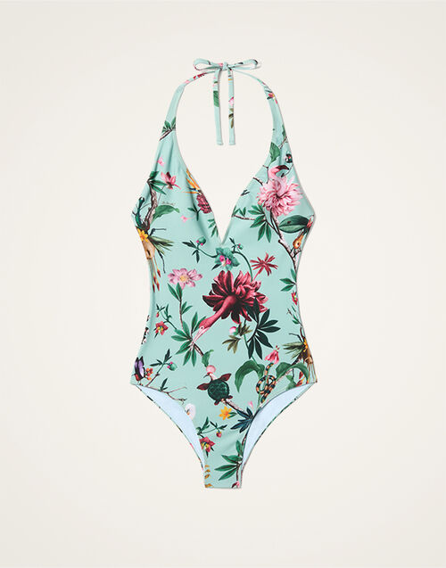 La DoubleJ Sexy Swimsuit Zooflora Mini Light Blue SWI0036LYC001ZOF05BU01