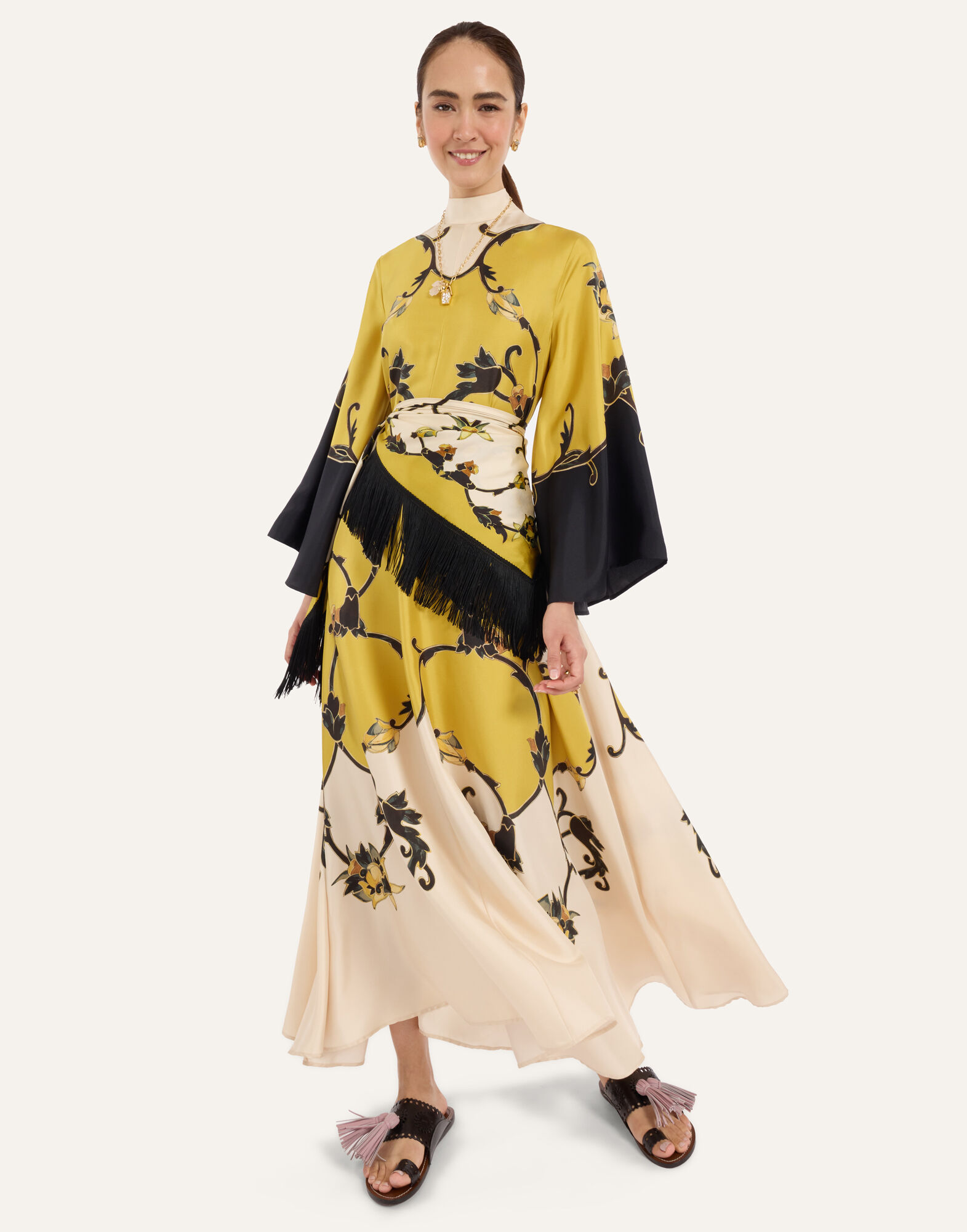 La DoubleJ Magnifico Dress Buttercup Plac&eacute;e Gold DRE0232SIL001BTC03YE05