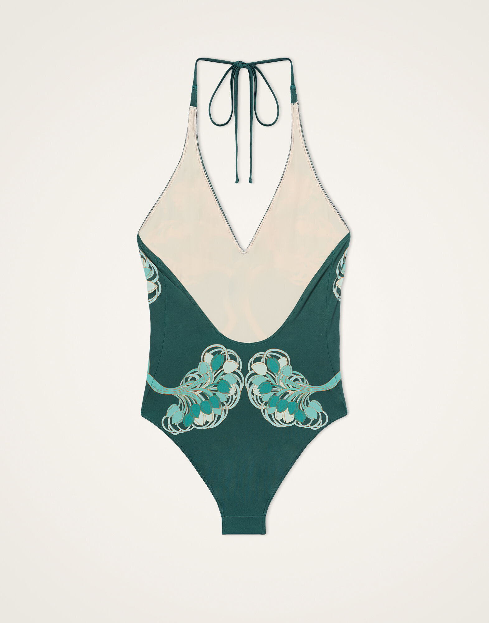La DoubleJ Sexy Swimsuit Blooming Tulip Plac&eacute;e Dark Green SWI0091LYC006BTU01GR03