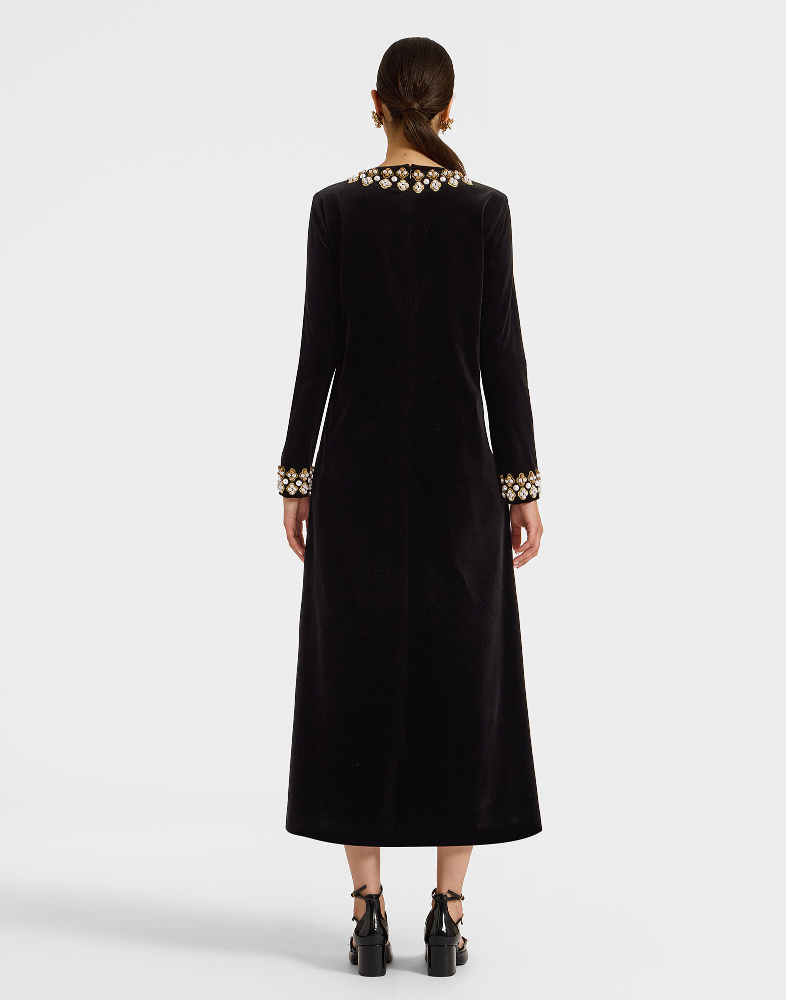 Solid swing dress top