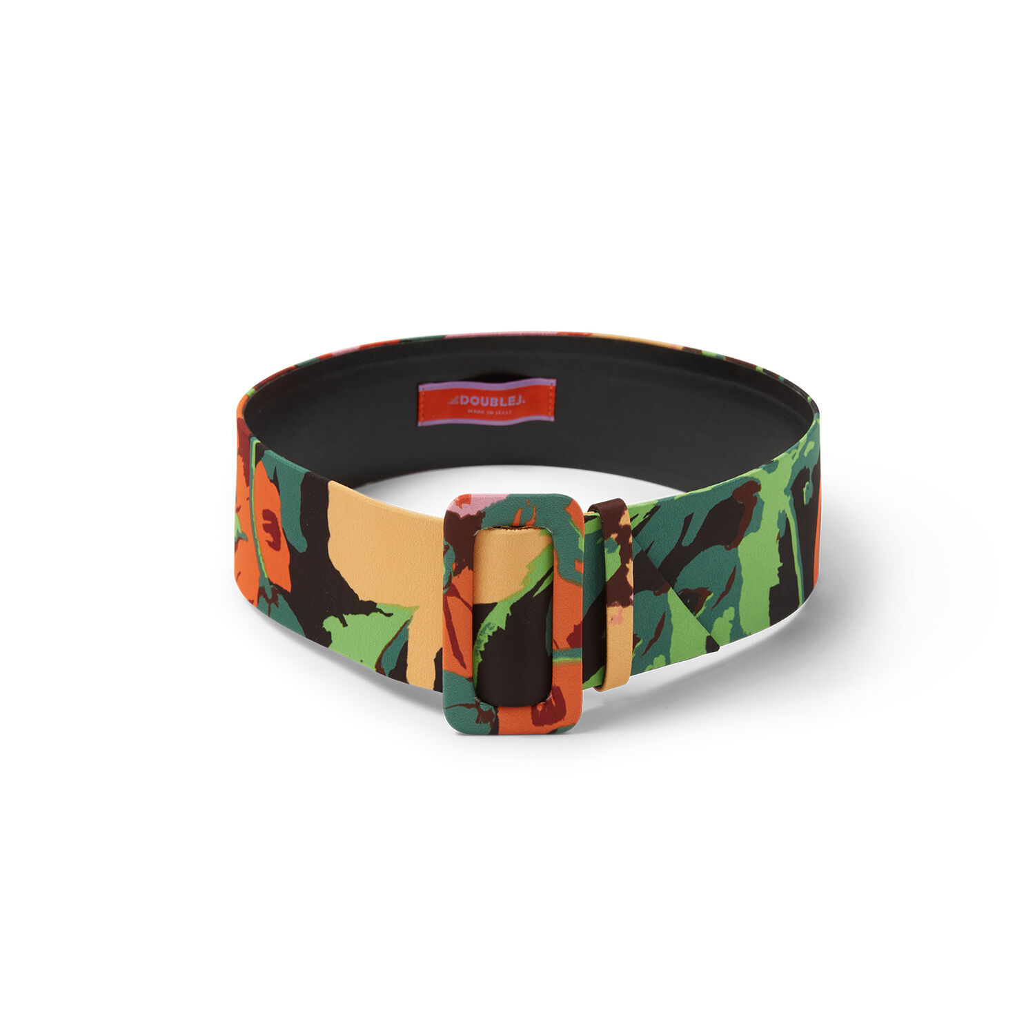 La Doublej Medium Belt In Wonderland Black