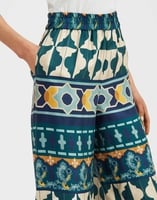 La DoubleJ Palazzo Pants La DoubleJ Palazzo Pants Casareale Placèe Emerald TRO0003SIL001REA01GR04