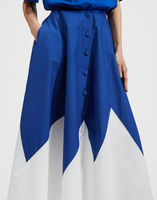 La DoubleJ Holiday Skirt Solid Blue SKI0062COT001BLU0005