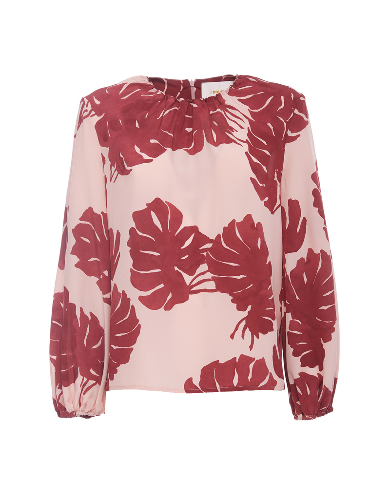 LaDoubleJ Charming Top LaDoubleJ Charming Top Monstera Rosa TOP0021CRE001MON0002