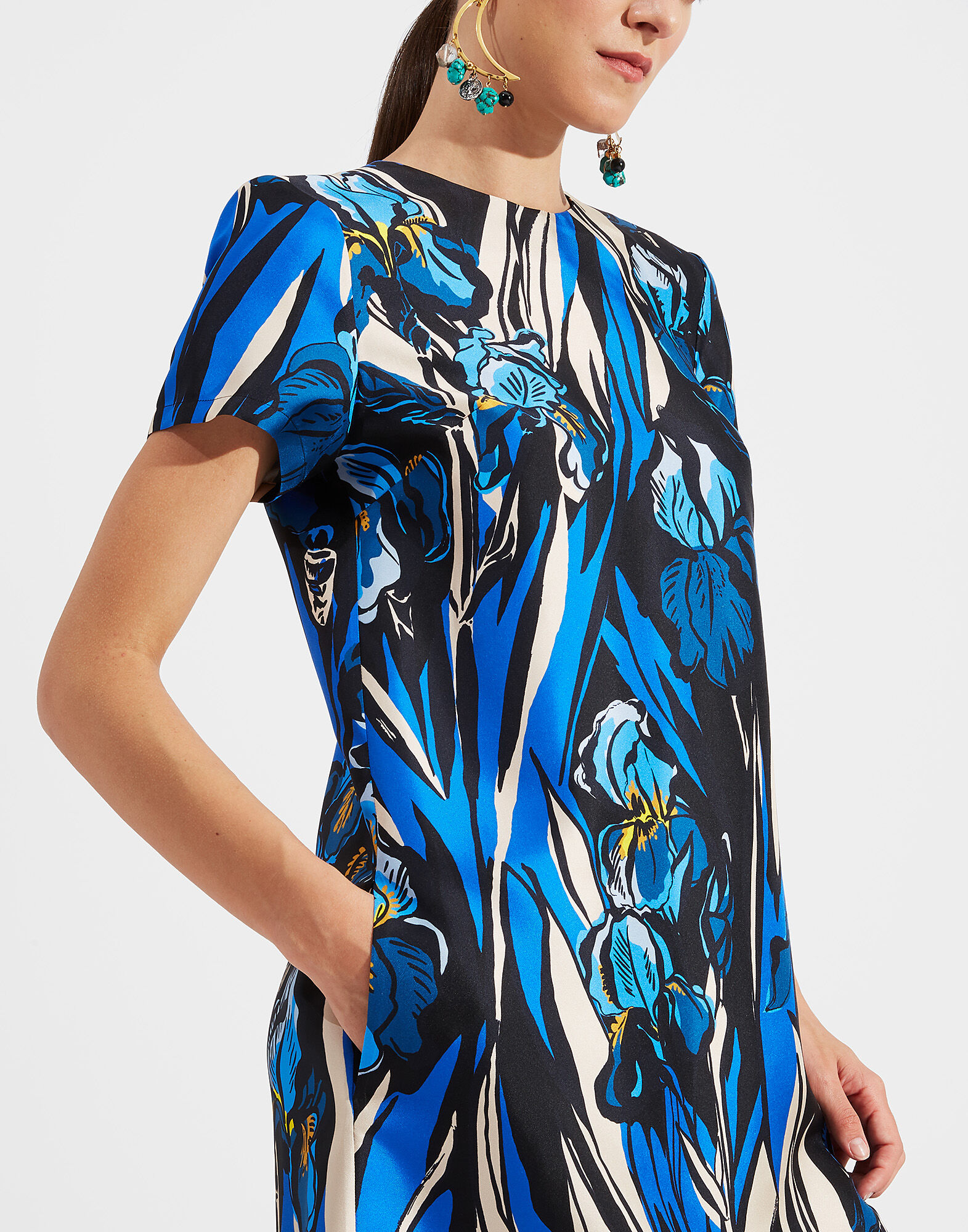 LaDoubleJ Mini Swing Dress Iris DRE0159SIL001IRI0001