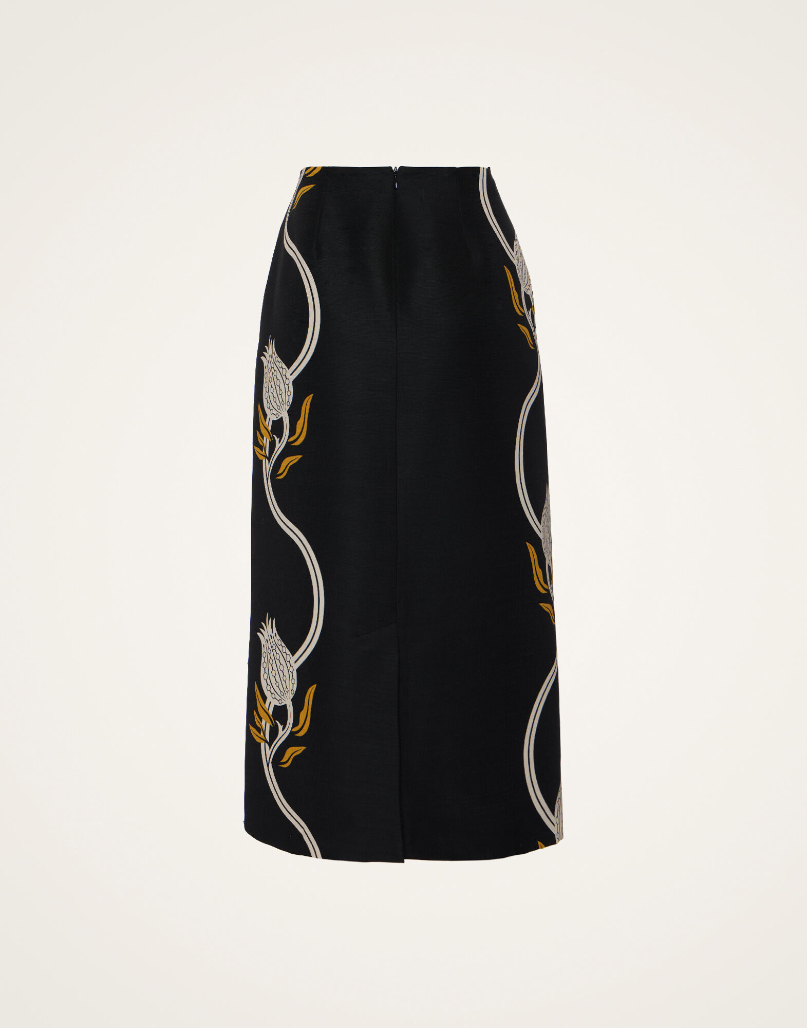 La DoubleJ Pencil Skirt Melograno Black & White SKI0011CAD001MEL01BL03