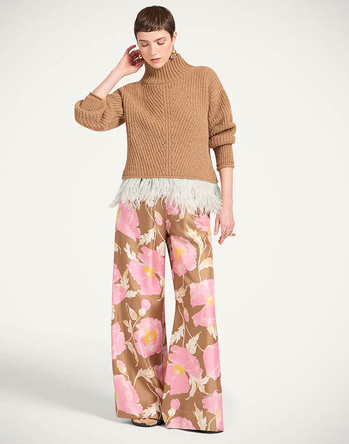 La DoubleJ Palazzo Pants Sylph Khaki TRO0003SIL001SYL01GR07