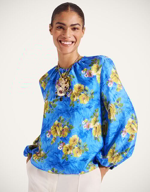 La DoubleJ Charming Top La DoubleJ Charming Top Riptide Light Blue TOP0021SIL001RIP01BU01