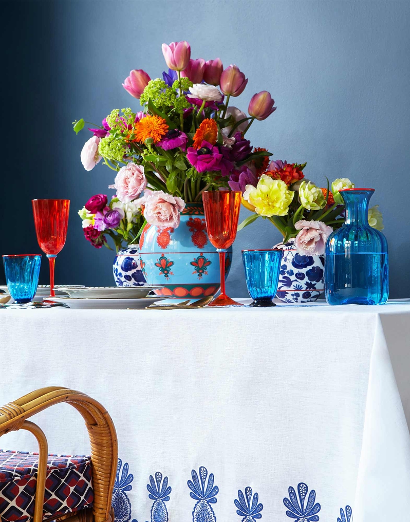 La DoubleJ Bubble Vase La DoubleJ Bubble Vase Pineapple Azzurro VAS0003CER001PNP0013