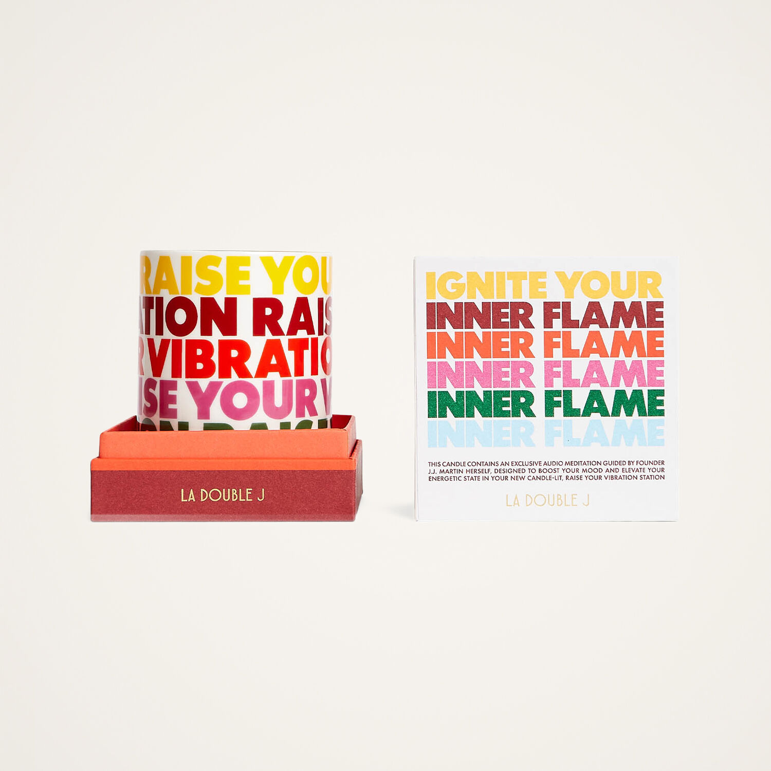 La Doublej Candle In Raise Your Vibration