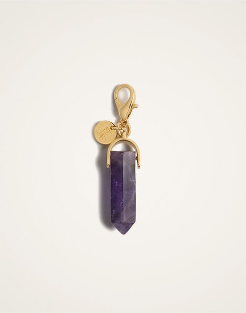 La DoubleJ Pillar Charm La DoubleJ Pillar Charm 24k Gold Plate & Amethyst CHM0017BRA003AME01YE05