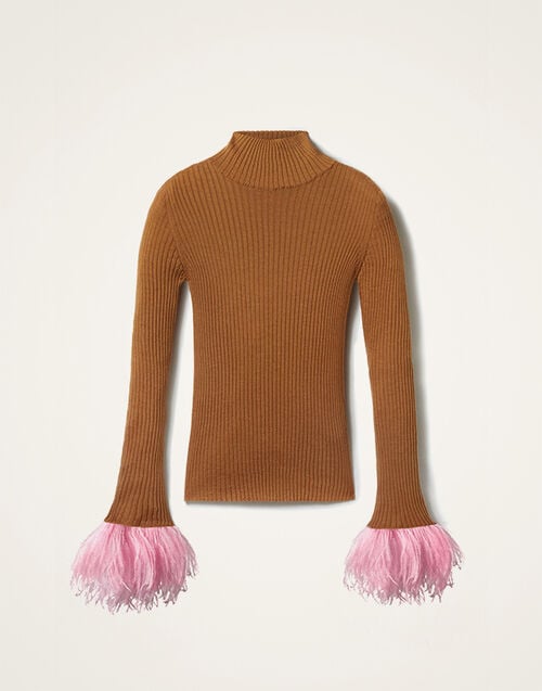 La DoubleJ High Kick Top La DoubleJ High Kick Top Camel PUL0167KNI091VA194BR04