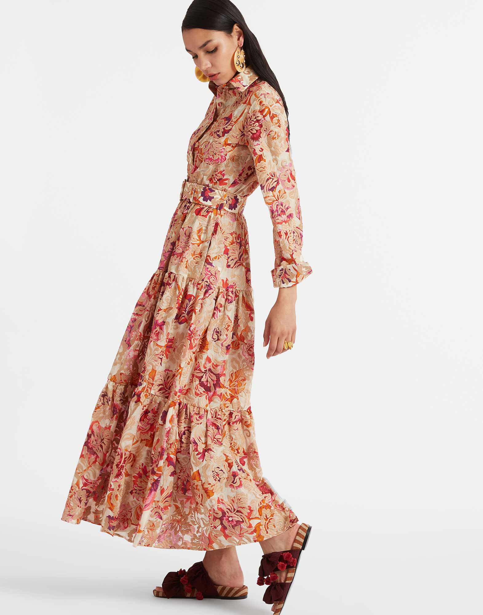 La DoubleJ Bellini Dress Hottie Cream DRE0016EMB029HOT01WH03