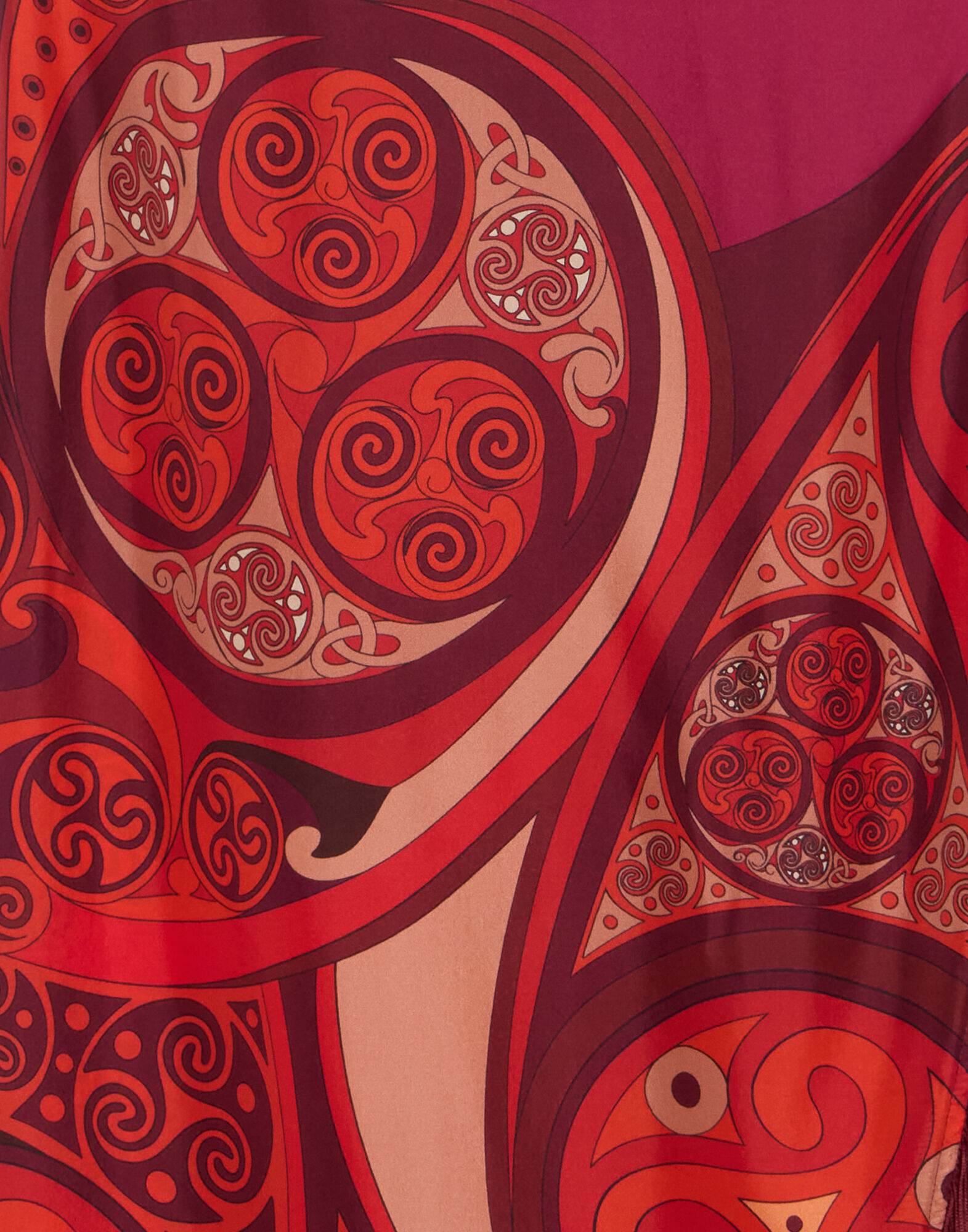 La DoubleJ Scarf Dress Alchemy Plac&eacute;e Dark Red DRE0964SIL009ALC03RE40