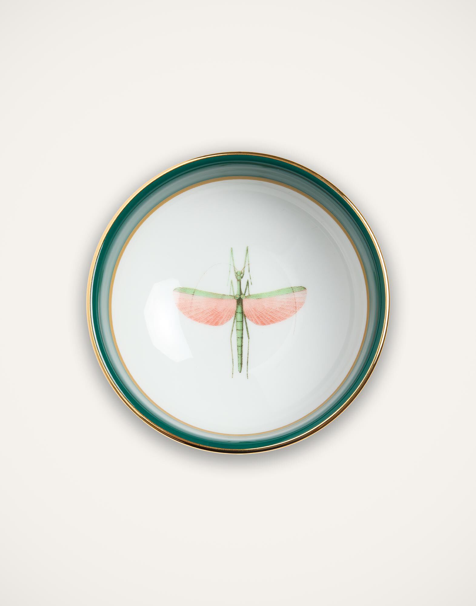 La DoubleJ Snack Bowl Set Of 2 Libellula Green BWT0004CER001LIB03GR02