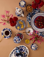 La DoubleJ Oval Platter La DoubleJ Oval Platter Wildbird Blue PLA0002CER001BIR01BU03