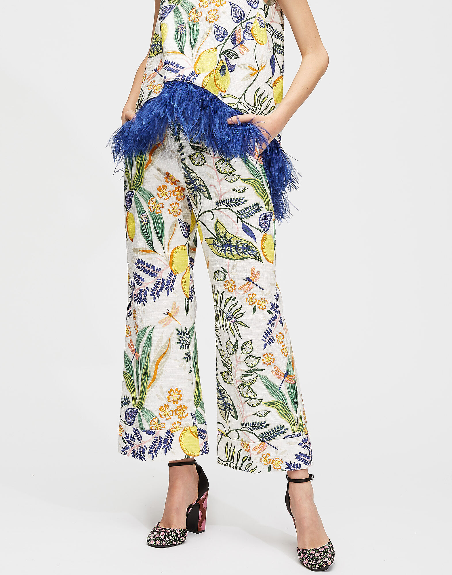 LaDoubleJ Hendrix Pants Botanical TRO0014COT005BOT0001