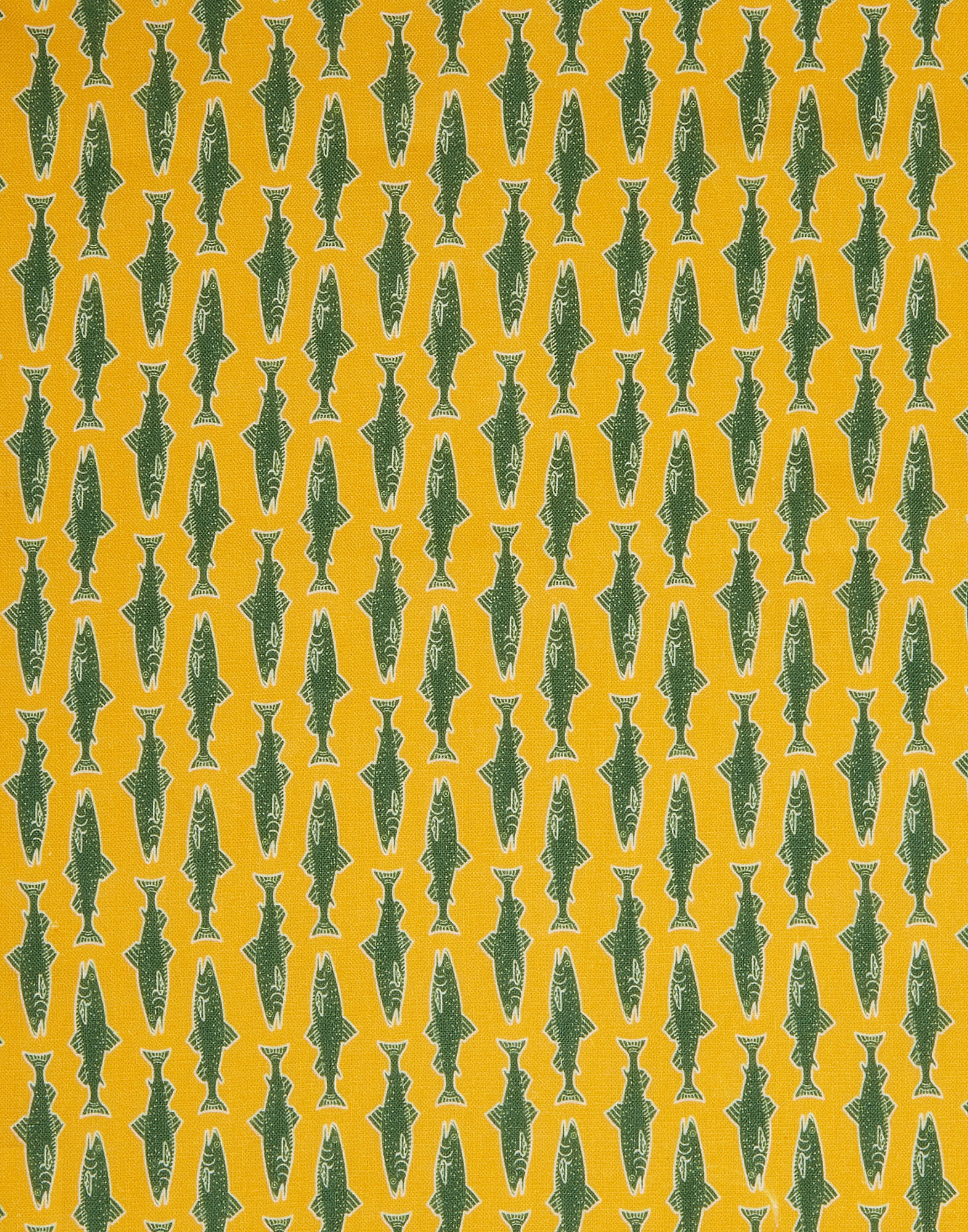 La DoubleJ Large Napkins Set Of 2 Como Fish Yellow Small NAP0006LIN005CMF0006