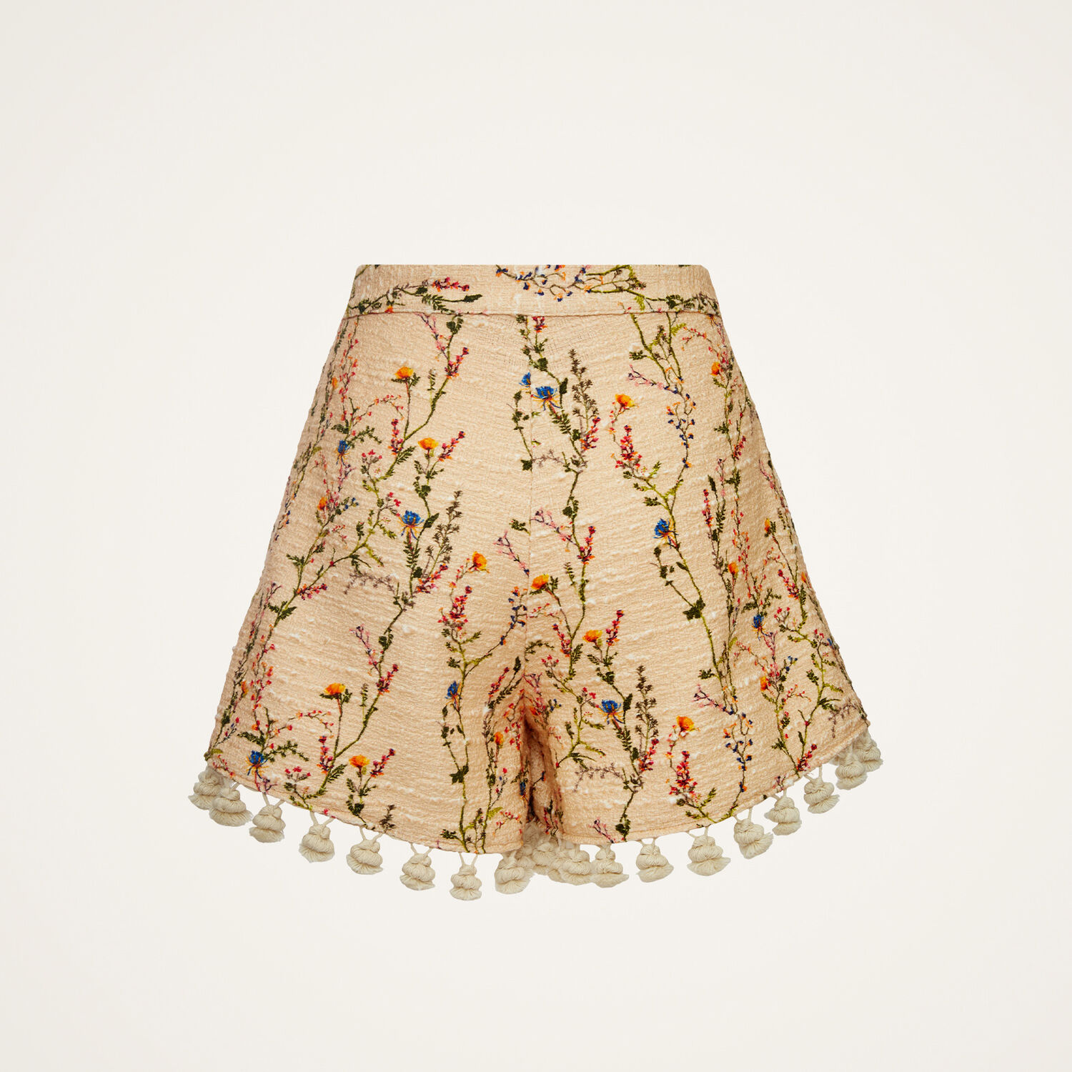 Shop La Doublej Playa Shorts In Primavera Cream