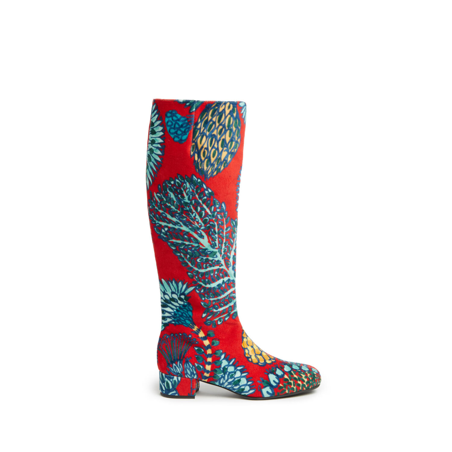 La Doublej Edie Knee-high Boots In Sicomore Red