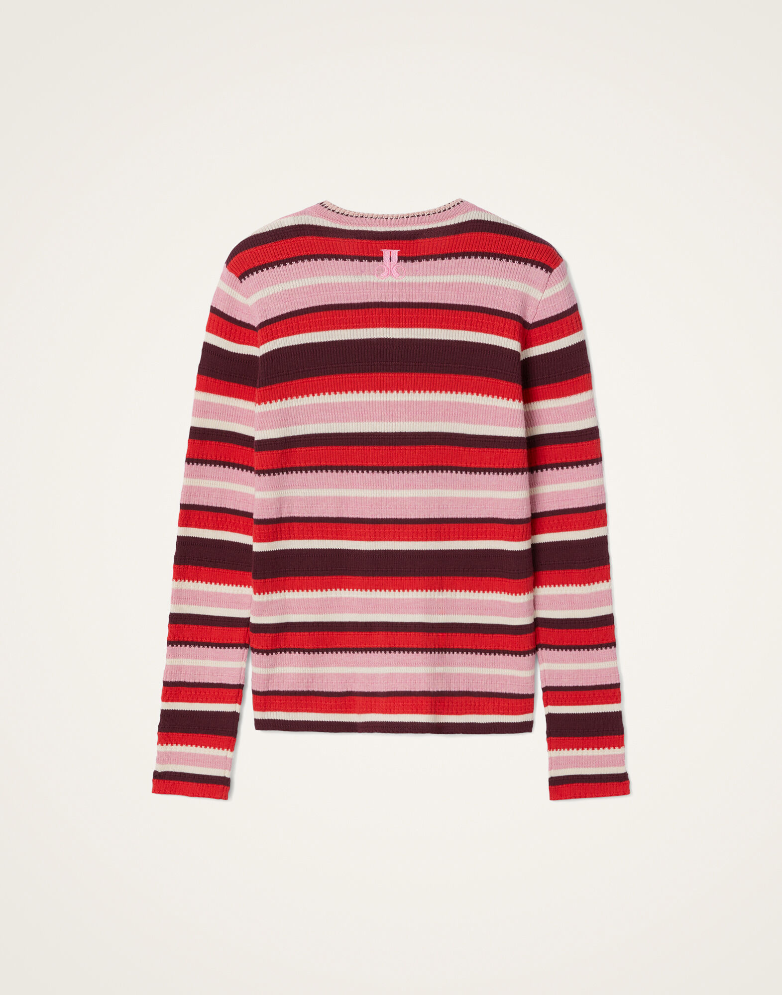 La DoubleJ Veneziana Top Multicolor Pink & Red PUL0272KNI154VA377RE01