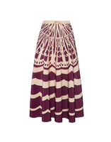 La DoubleJ Drawstring Skirt Fans Plac&eacute;e Purple SKI0106FAI002FAN03PU01