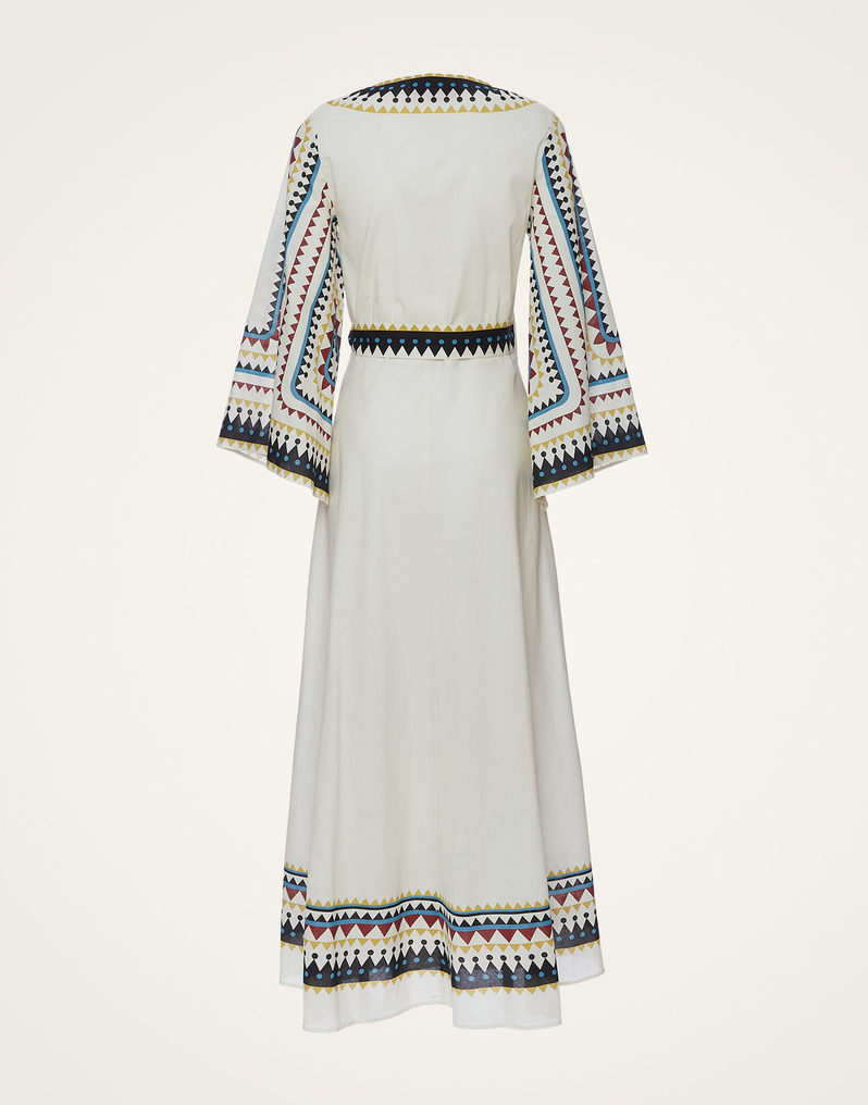 La DoubleJ The Wrap Dress La DoubleJ The Wrap Dress Doric Placée Cream DRE0734COT056DOR01WH03