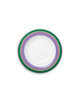 La DoubleJ Soup Plates Set Of 2 Rainbow Violet SOU0002CER001RAI07PU01