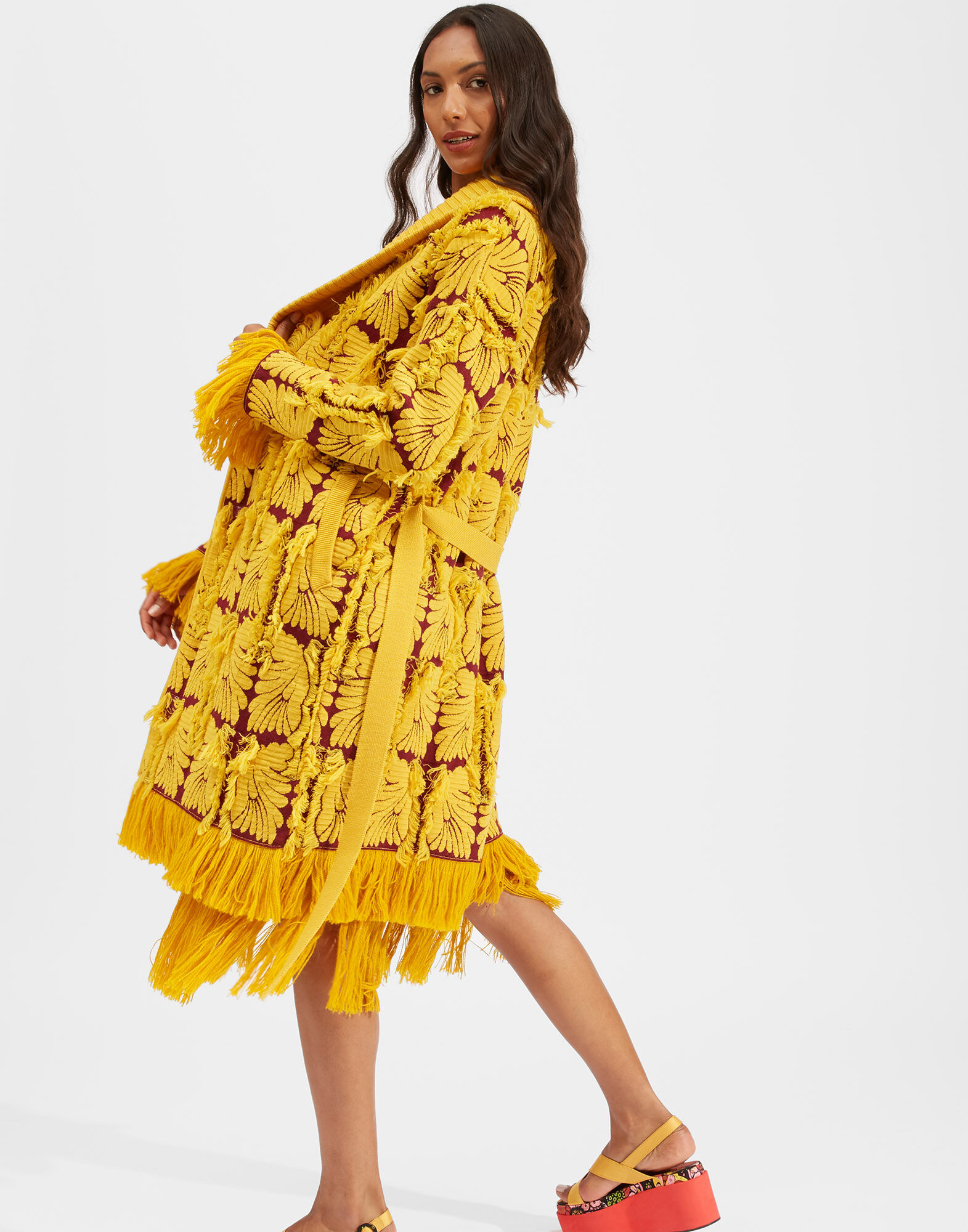 La DoubleJ Wings Cardigan Yellow Wings JAC0037KNI052VAR0093