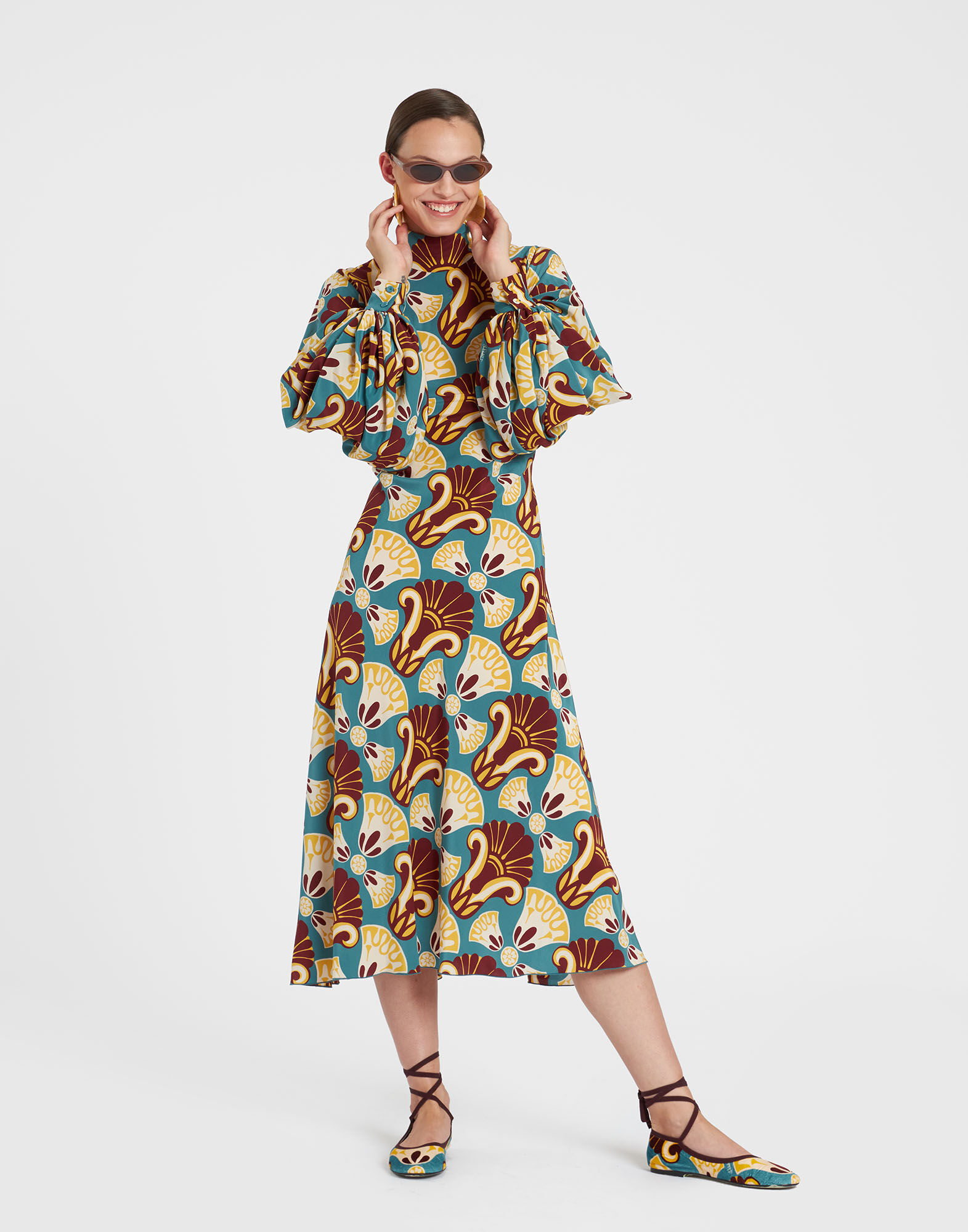 La DoubleJ Medici Dress Dendera Light Blue DRE0554CRE001DEN01BU01