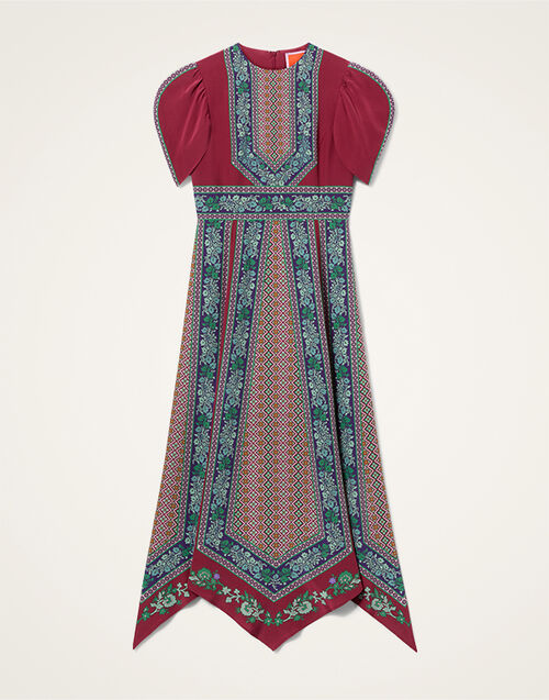 La DoubleJ Cherie Scarf Dress Regalia Plac&eacute;e Red DRE0936CRE002REG02RE01