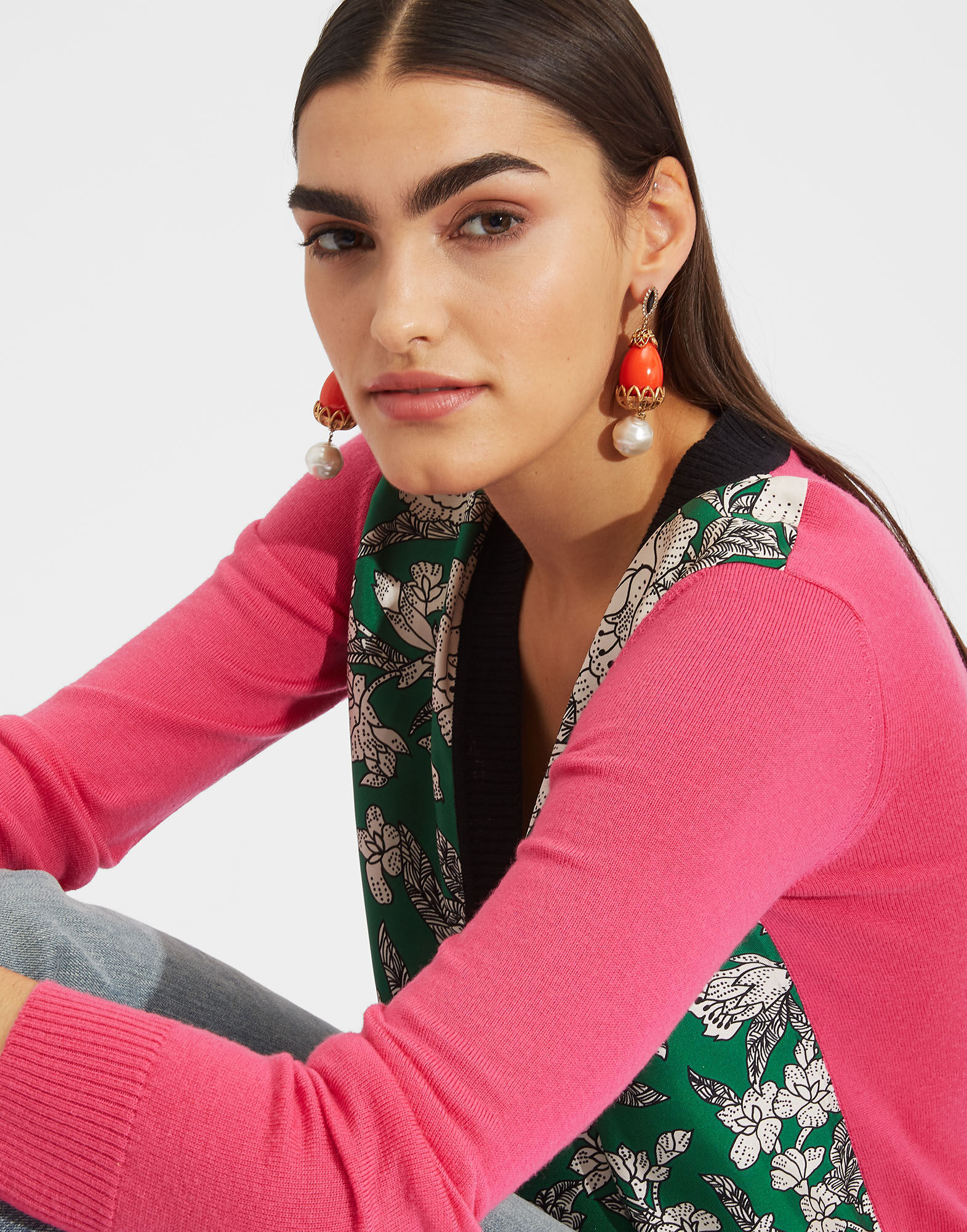 LaDoubleJ Gemini Cardigan Lilium Verde PUL0005KNI005LIL0003