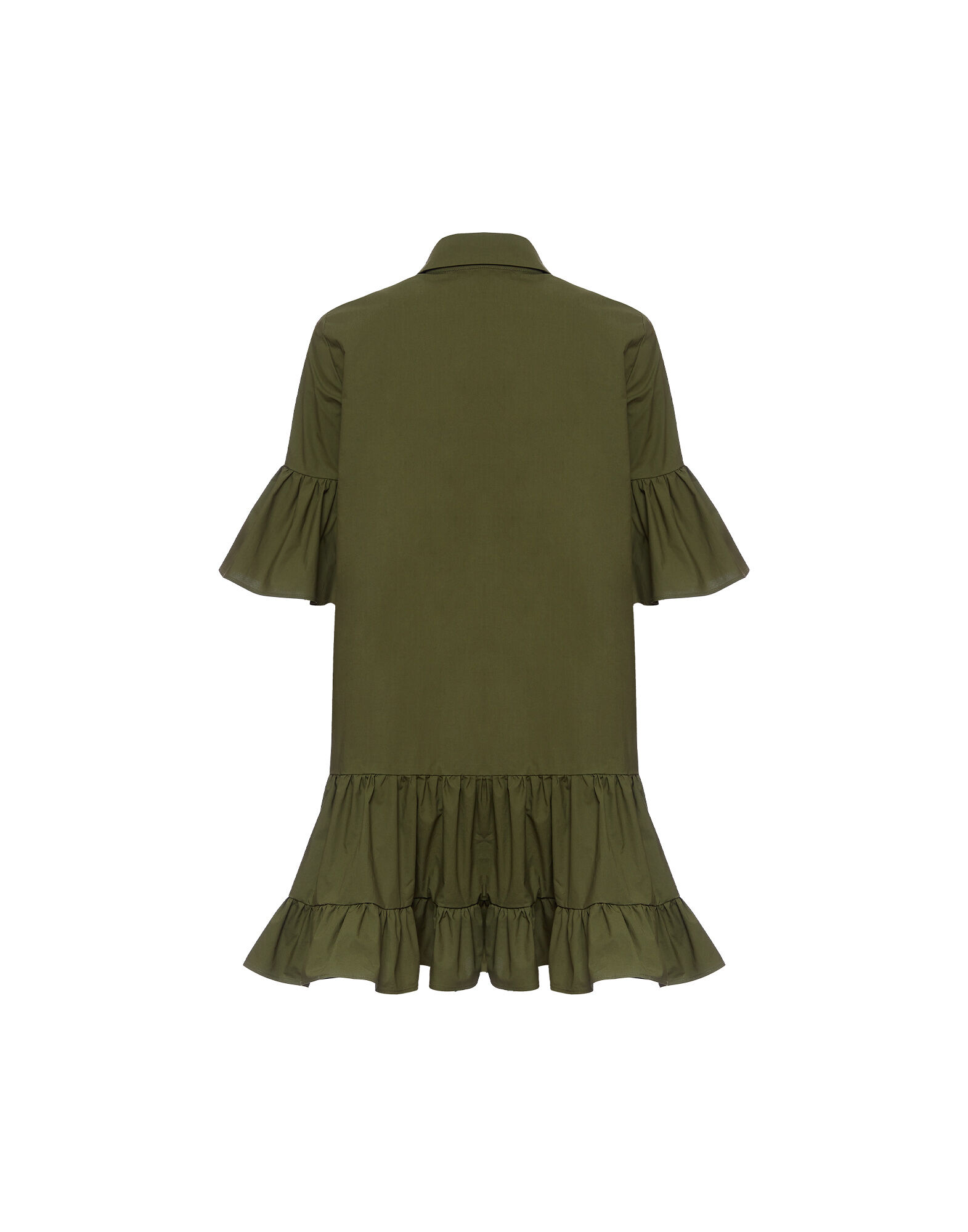 La DoubleJ Choux Dress Solid Camouflage DRE0754COT043SOLIDGR08