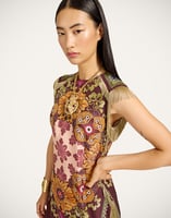 La DoubleJ Scarf Dress La DoubleJ Scarf Dress Bounty Placée Burgundy DRE0964SIL009BOU01RE07