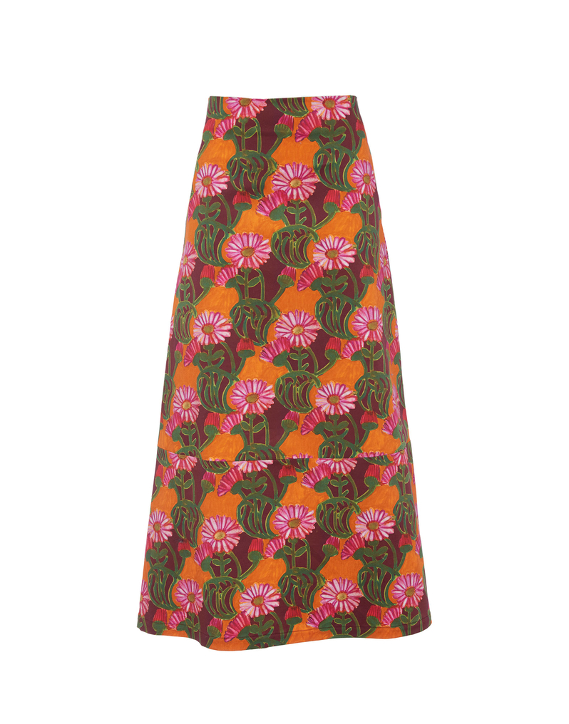 La DoubleJ A-Long Skirt La DoubleJ A-Long Skirt Orange Gerber SKI0018COT006GER0002
