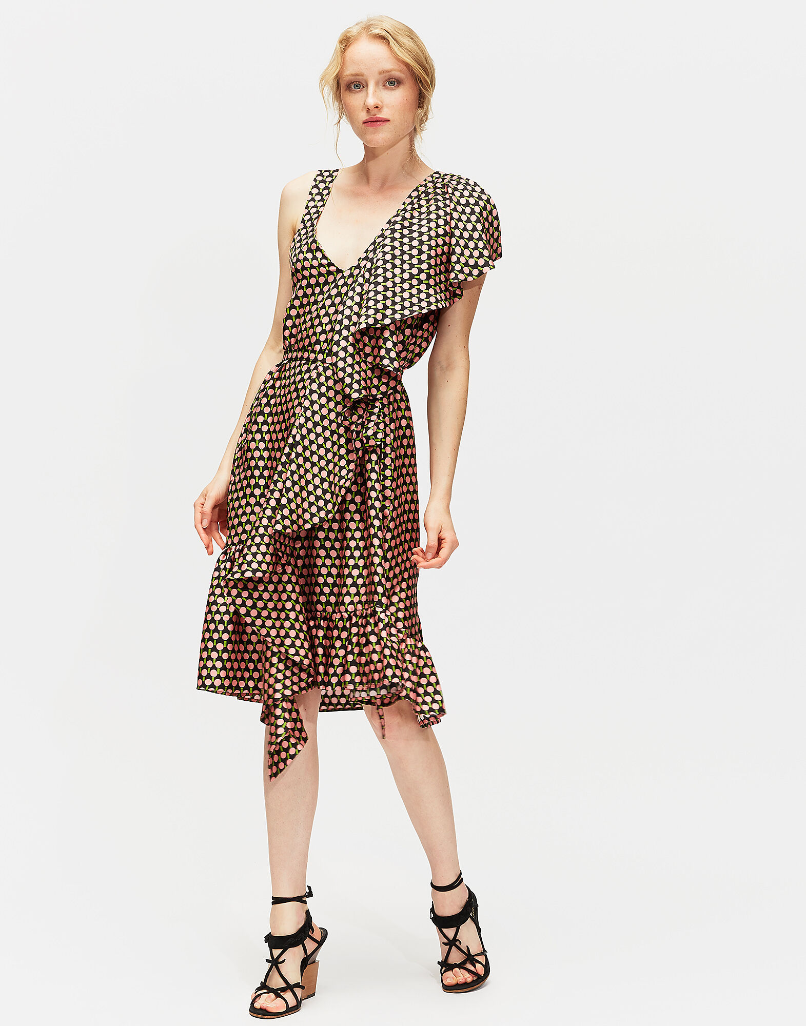 LaDoubleJ Jazzy Dress Ping Pong DRE0052SIL001PIN0001