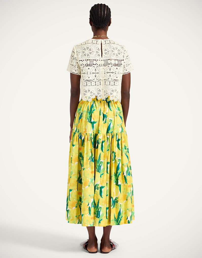 La DoubleJ Oscar Skirt La DoubleJ Oscar Skirt Zesty Yellow SKI0012COT039ZES01YE02