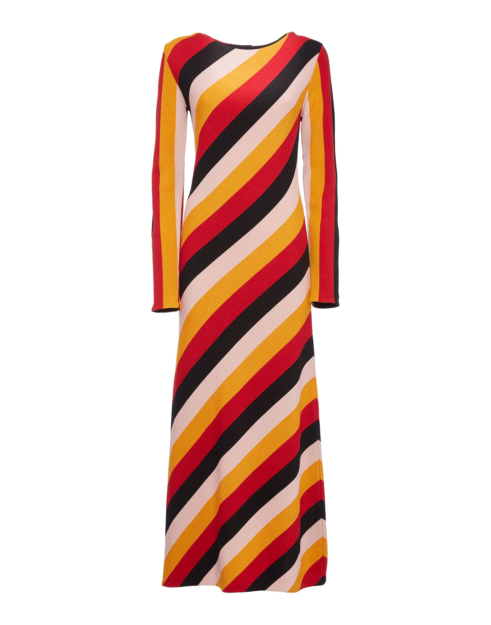 La DoubleJ Knit Swing Dress Black Stripes DRE0393KNI050VAR0085