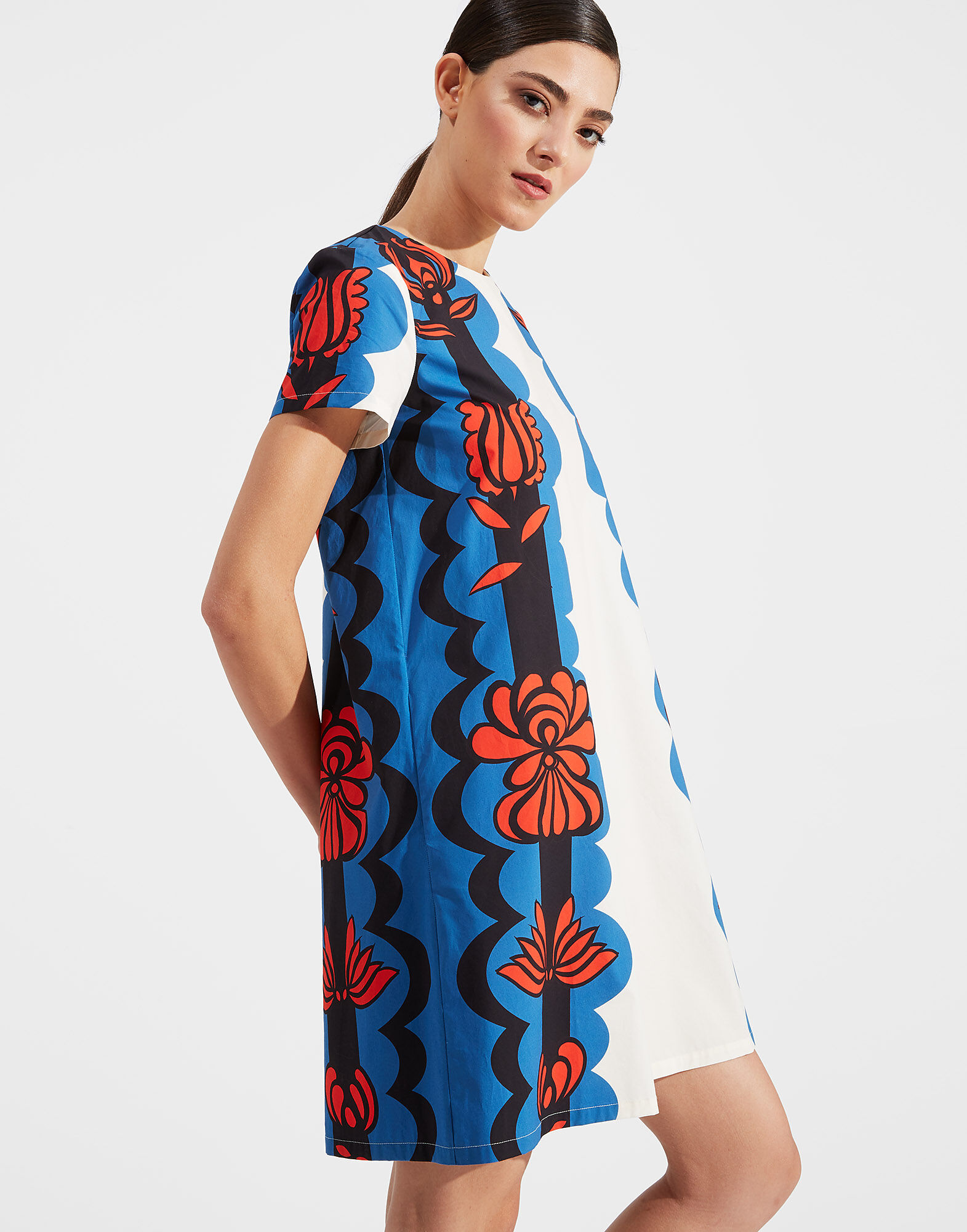 LaDoubleJ Mini Swing Dress Carpathian DRE0169COT015CRP0001