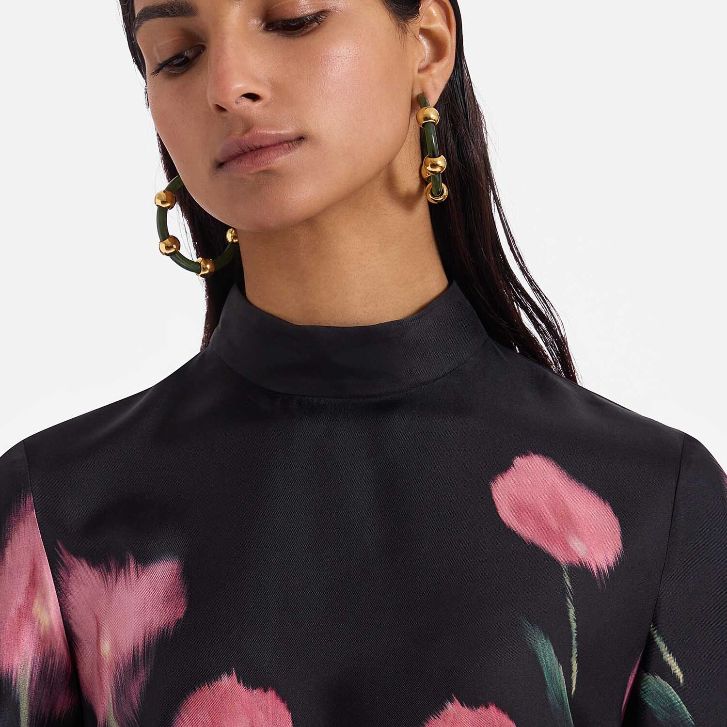Shop La Doublej Make An Exit Top In Anthurium Black