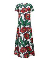 La DoubleJ Swing Dress La DoubleJ Swing Dress Big Blooms Bianco DRE0001SIL001PFI0003