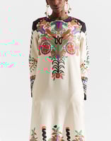 LaDoubleJ Long Sleeve Swing Dress LaDoubleJ Long Sleeve Swing Dress Calata DRE0231SIL006CLT0001