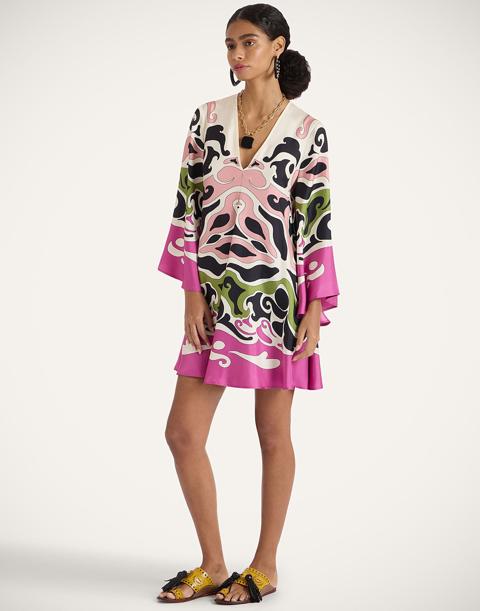 La DoubleJ Mini Magnifico Dress Phoenix Plac&eacute;e Pink DRE0575SIL006PHO01PI01