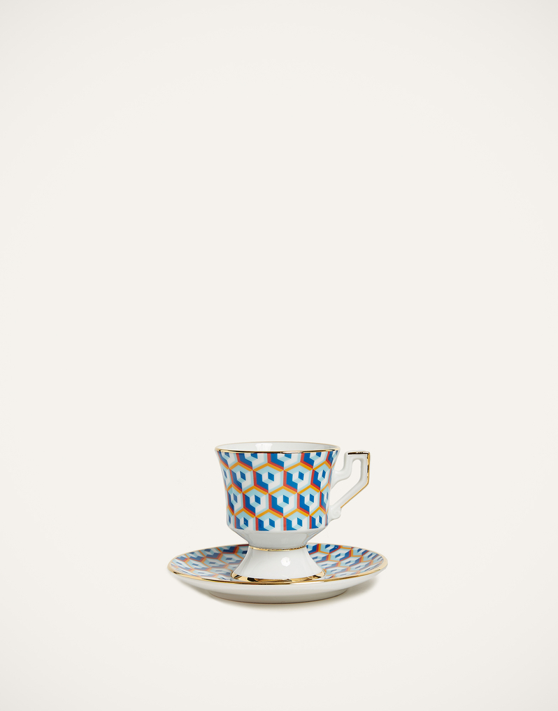 La DoubleJ Espresso Cup & Saucer Set of 2 La DoubleJ Espresso Cup & Saucer Set of 2 Cubi Blu DIS0007CER001CUB0004