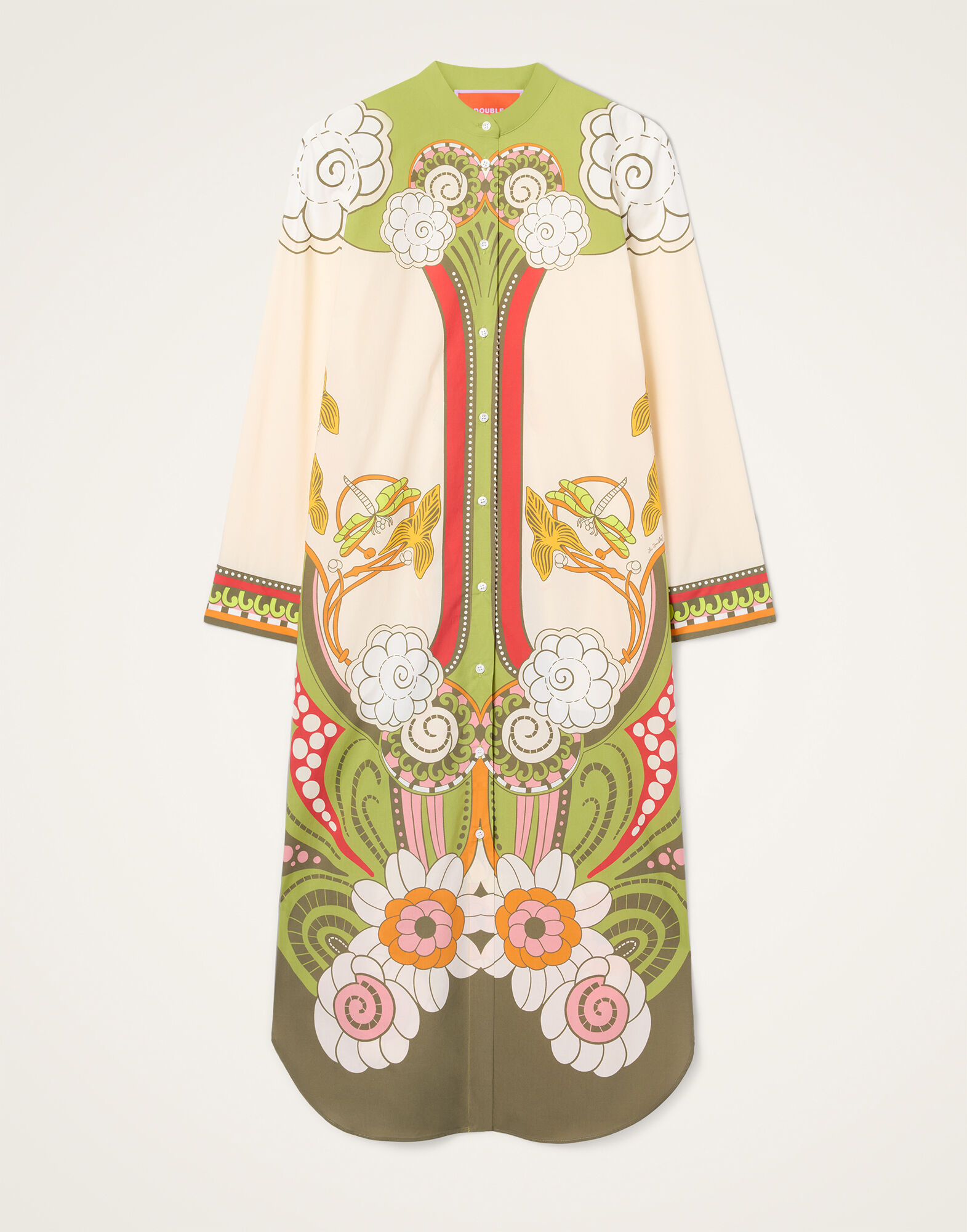 La DoubleJ Sundowner Tunic Ambrosia Plac&eacute;e Ivory DRE0924COT015AMB03WH04
