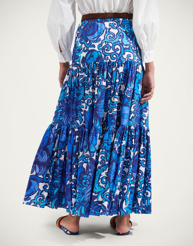 La DoubleJ Big Skirt La DoubleJ Big Skirt Anemone SKI0001COT039ANE01BU03