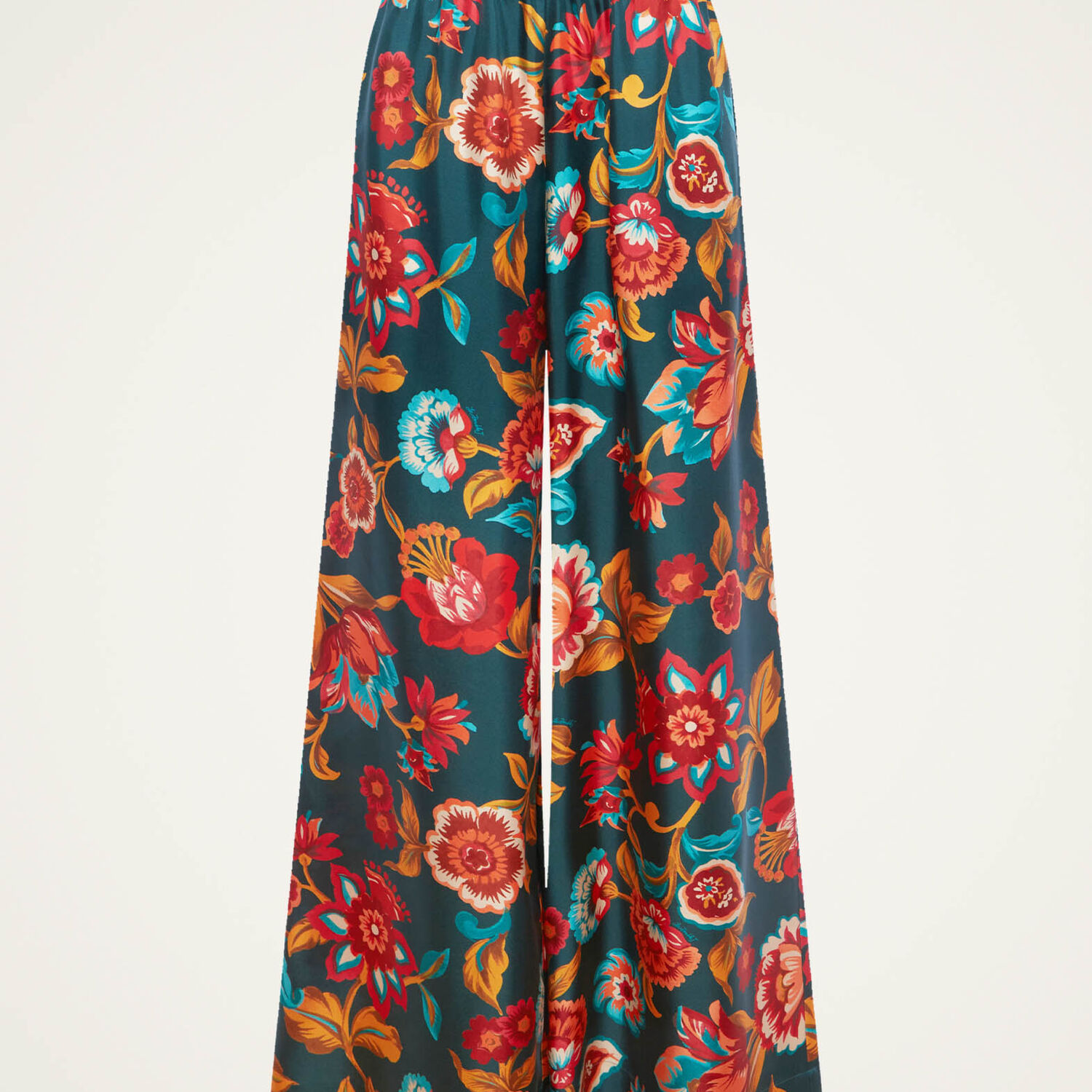 La Doublej Palazzo Pants In Hottie Emerald