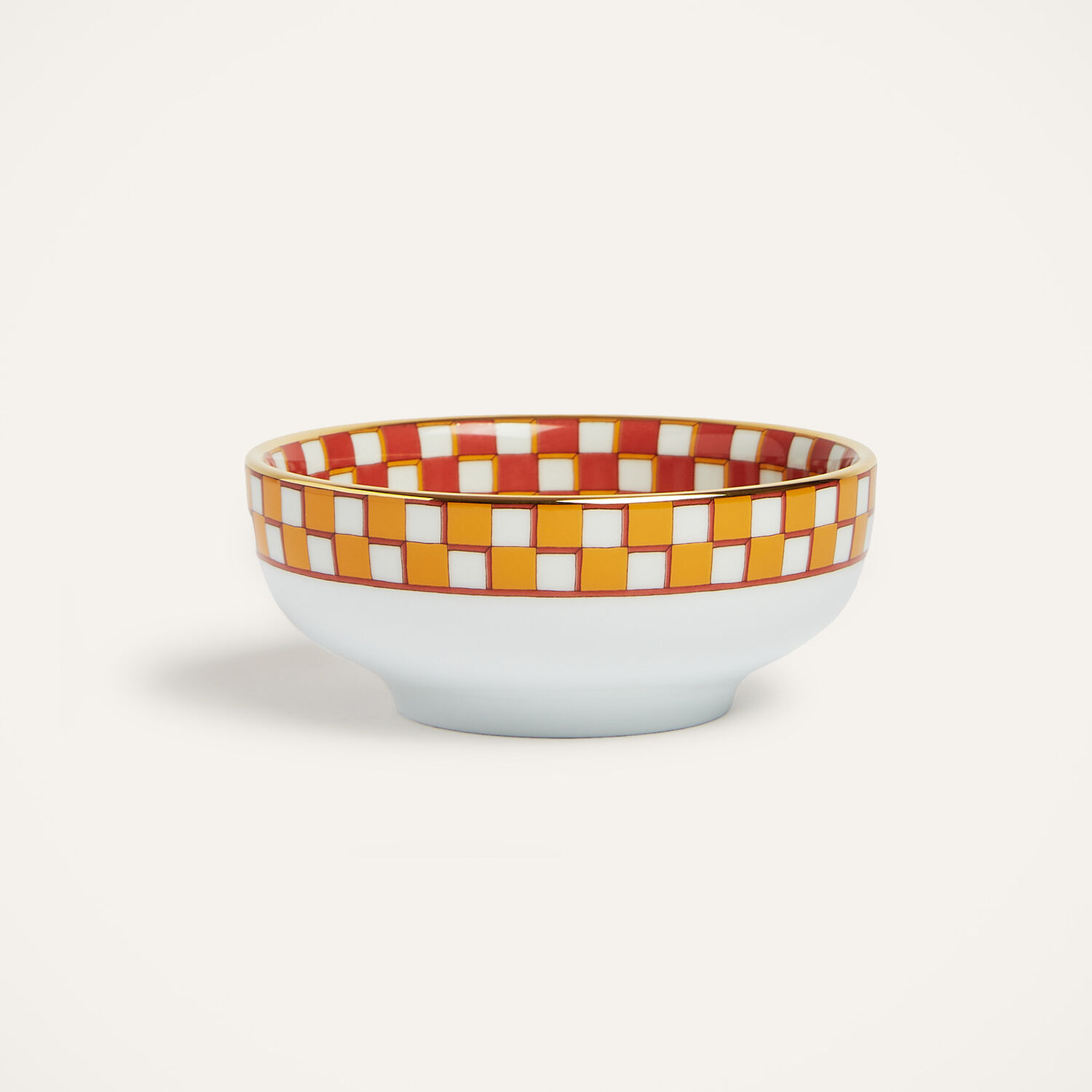 La Doublej Apollo Set Of 2 Porcelain Snack Bowls In Apollo Brick