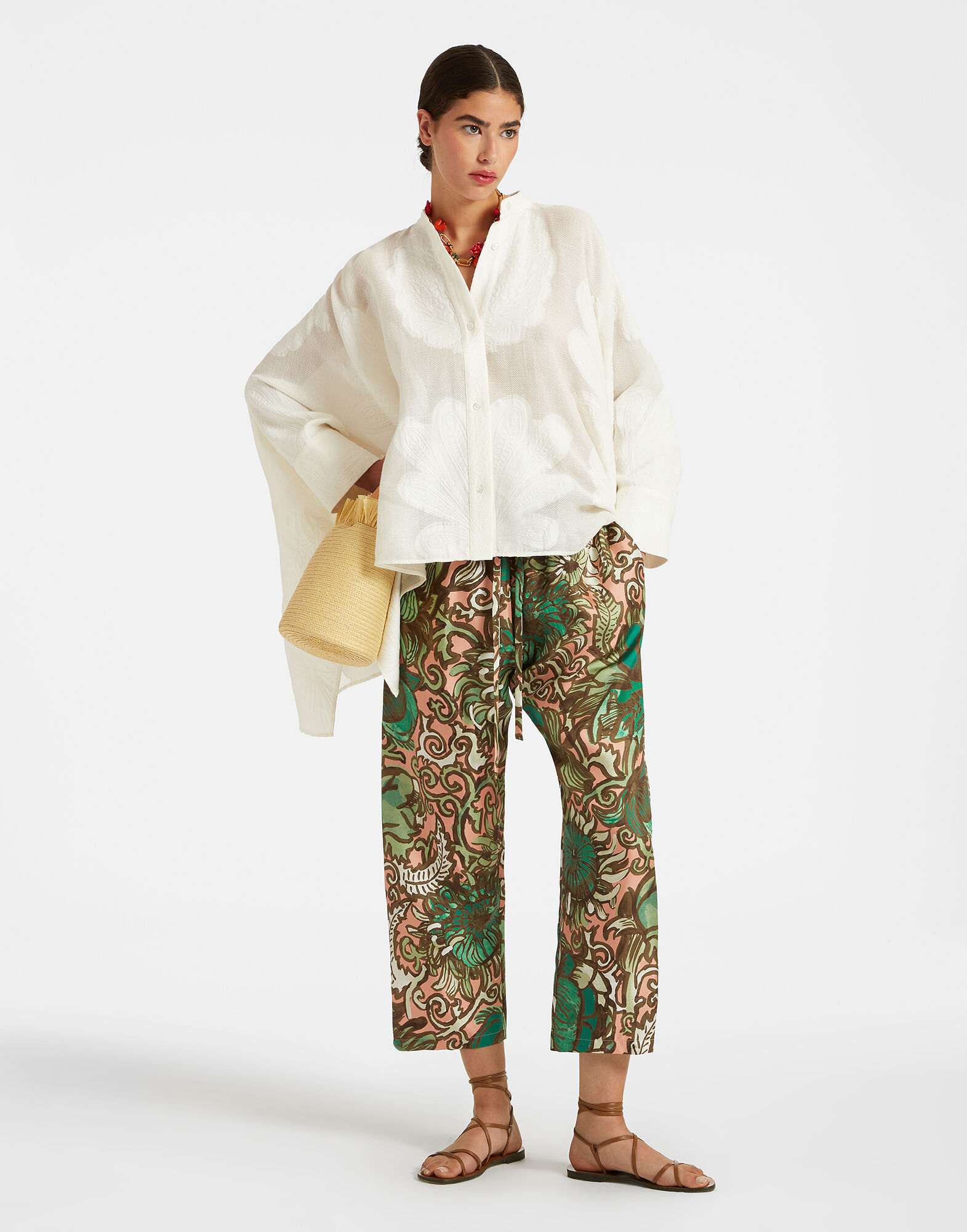 La DoubleJ Drawstring Pants Anemone Pink TRO0053SIL001ANE02GR05